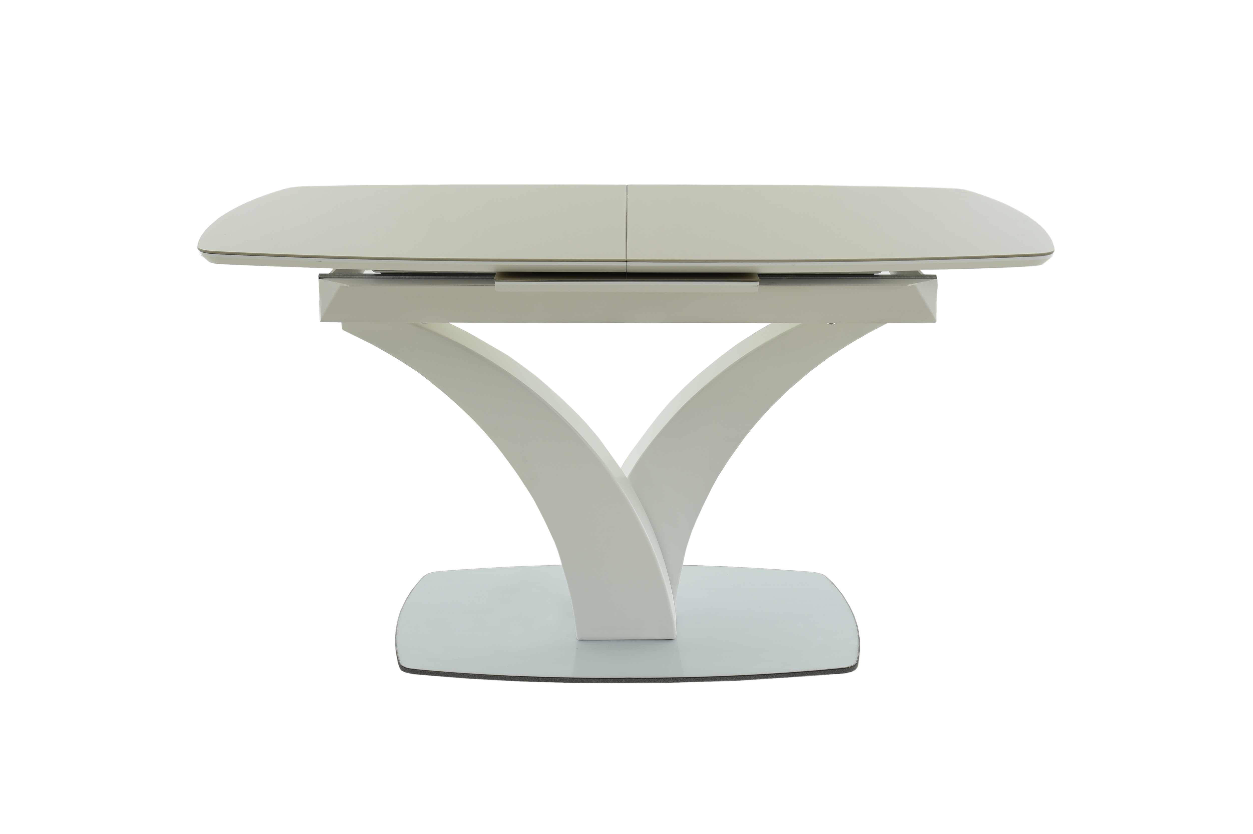 Стол Нотр Дам MODERNE стекло OPTIWHITE 1400(1800)*850, Капучино