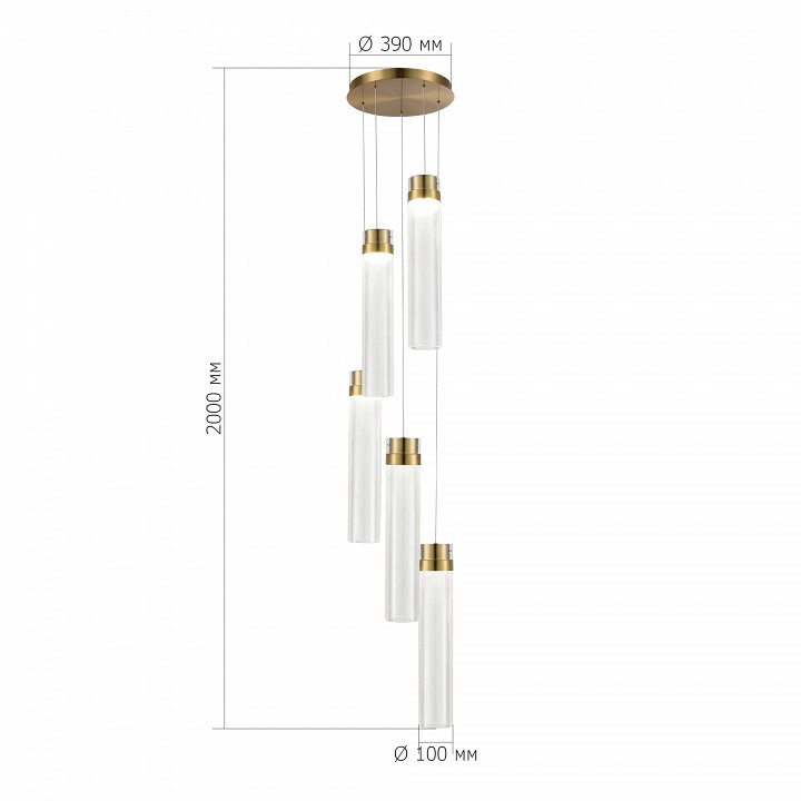 Подвесной светильник ST-Luce Champagne SL6236.303.05