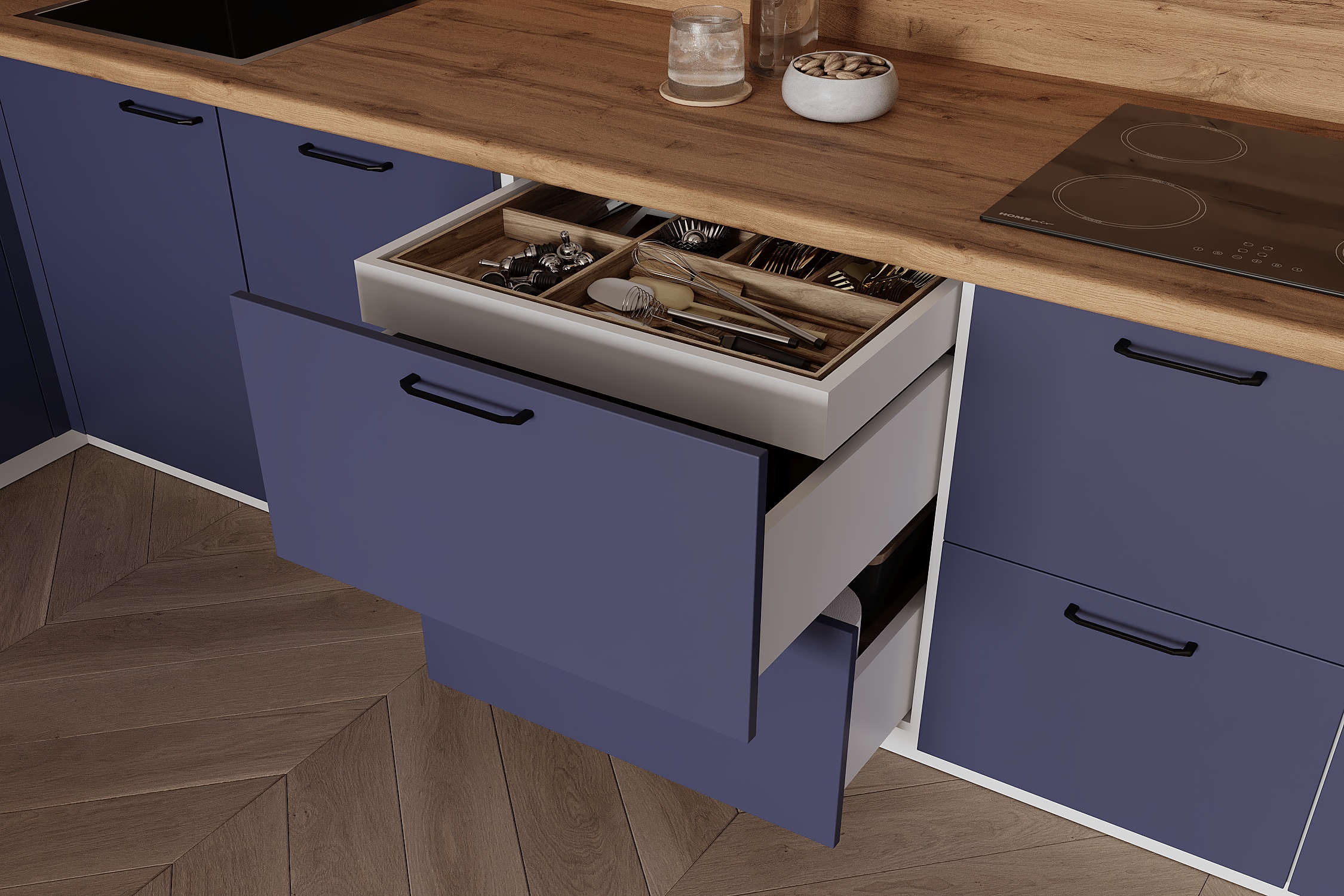 КГ Угловой 1500х2700 (с пм) , Ежевика  Арника РМ