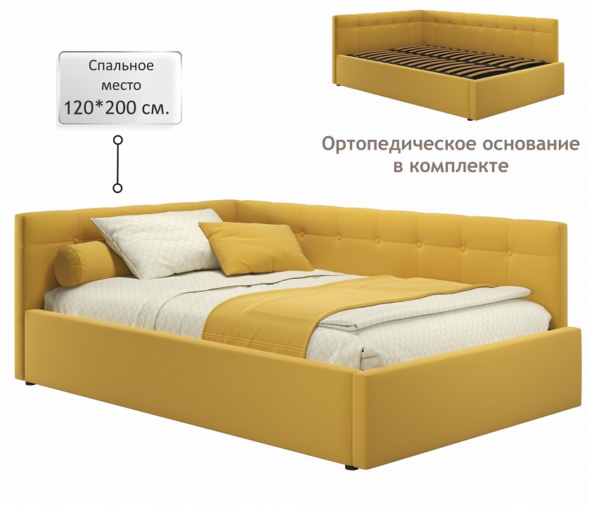 Кровать полутораспальная Bonna 2000x1200