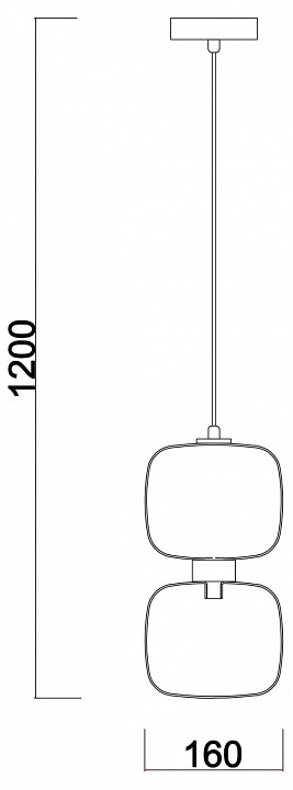Подвесной светильник Freya Lumen FR5215PL-01BS