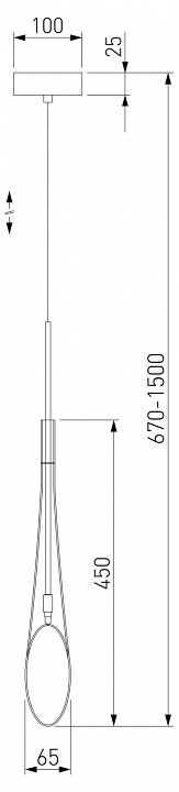 Подвесной светильник Eurosvet Folio 50224/1 янтарный