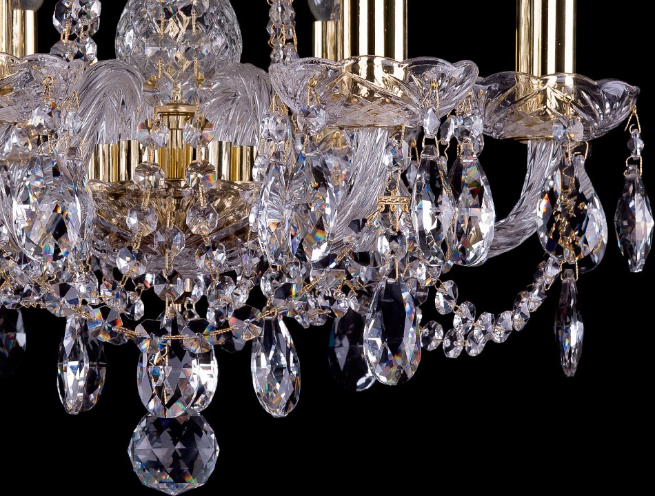 Подвесная люстра Bohemia Ivele Crystal 1402 1402/6/141/G