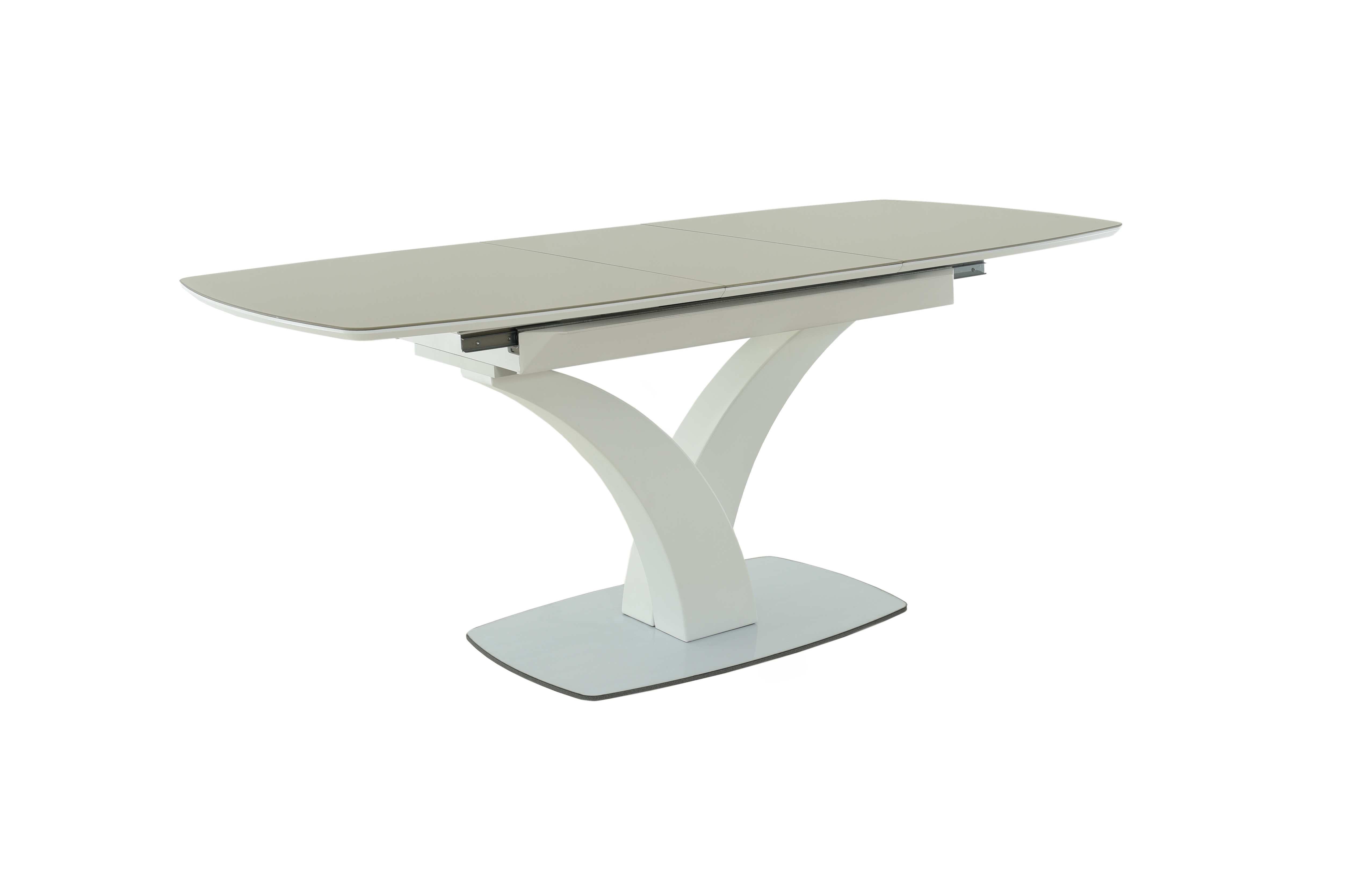 Стол Нотр Дам MODERNE стекло OPTIWHITE 1400(1800)*850, Капучино