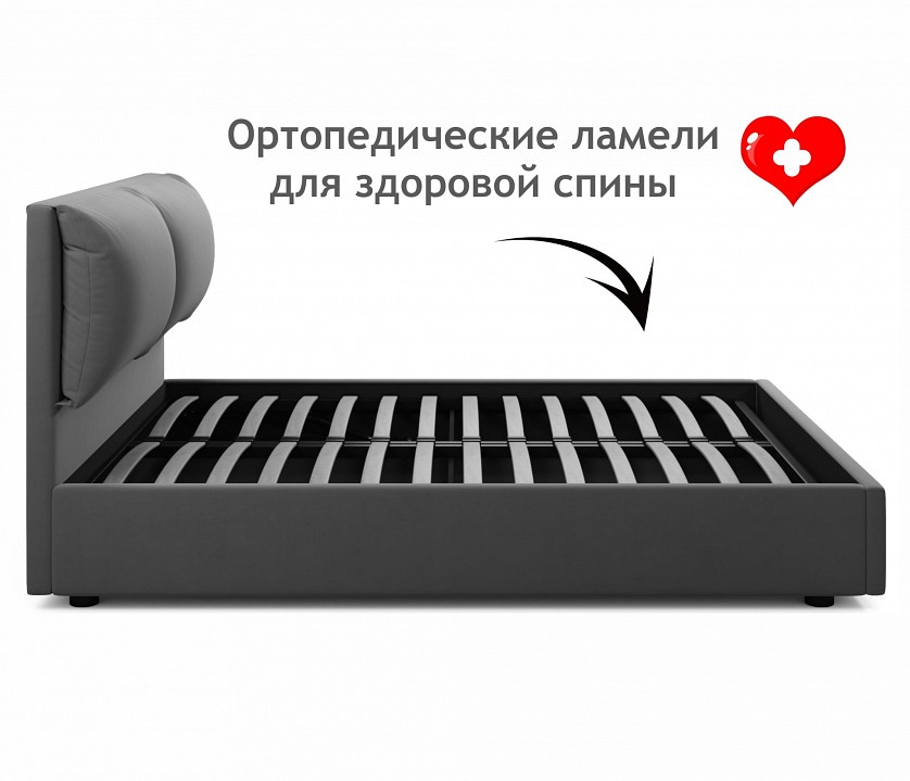 Кровать двуспальная Vita 2000x1600 с ПМ