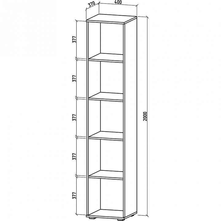 Стеллаж комбинированный Тунис-2