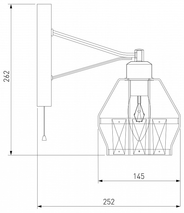 Бра Eurosvet Lord 70075/1 черный