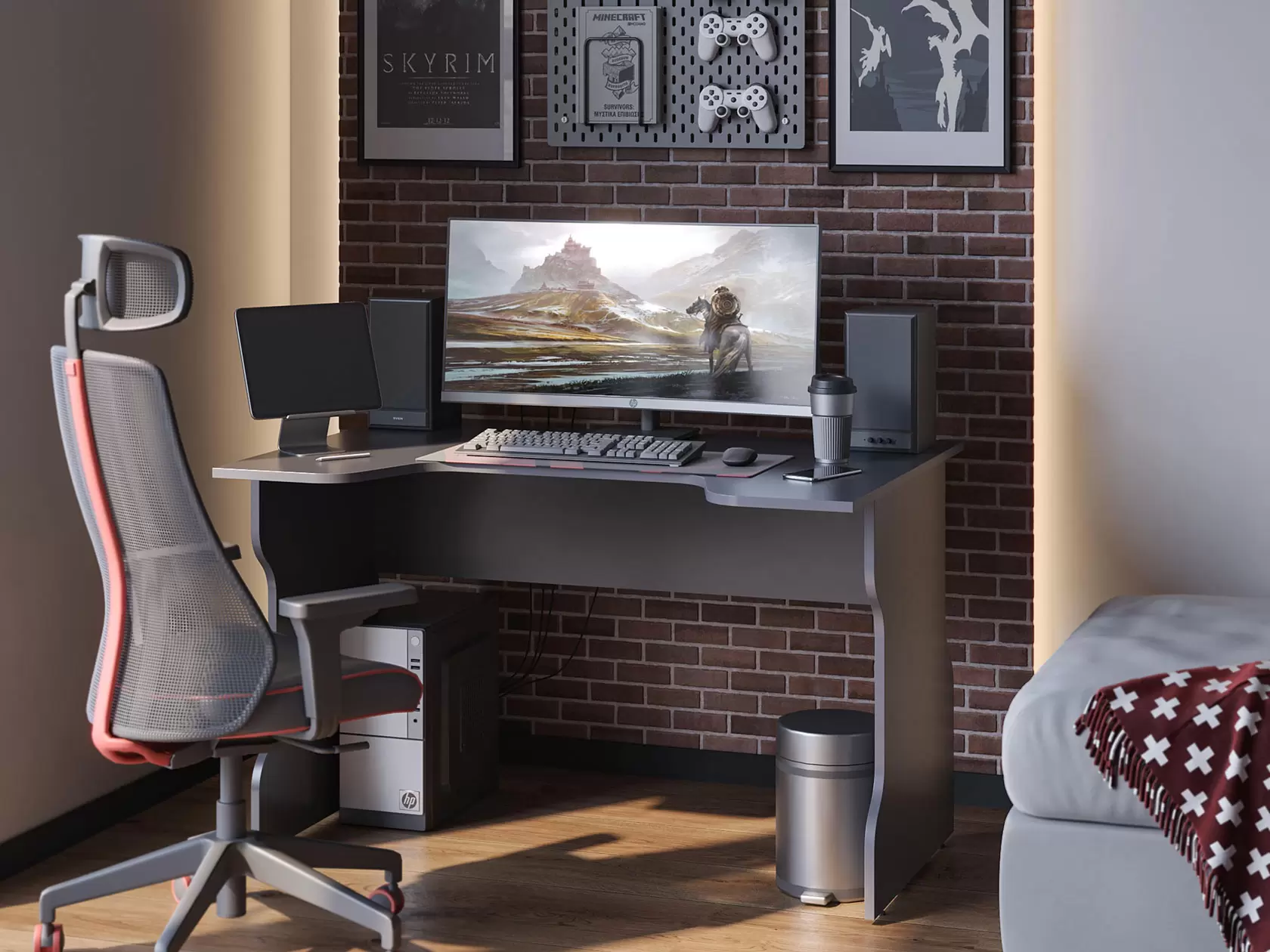 Компьютерный стол ВАРДИГ K1 120x75x82